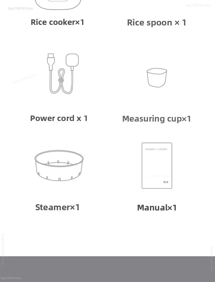 Xiaomi Mijia Rice Cooker N1 3L Energy Saving Edition Home Use 2-3 People 28Minutes Super Fast Cooking Multi-function Rice Cooker