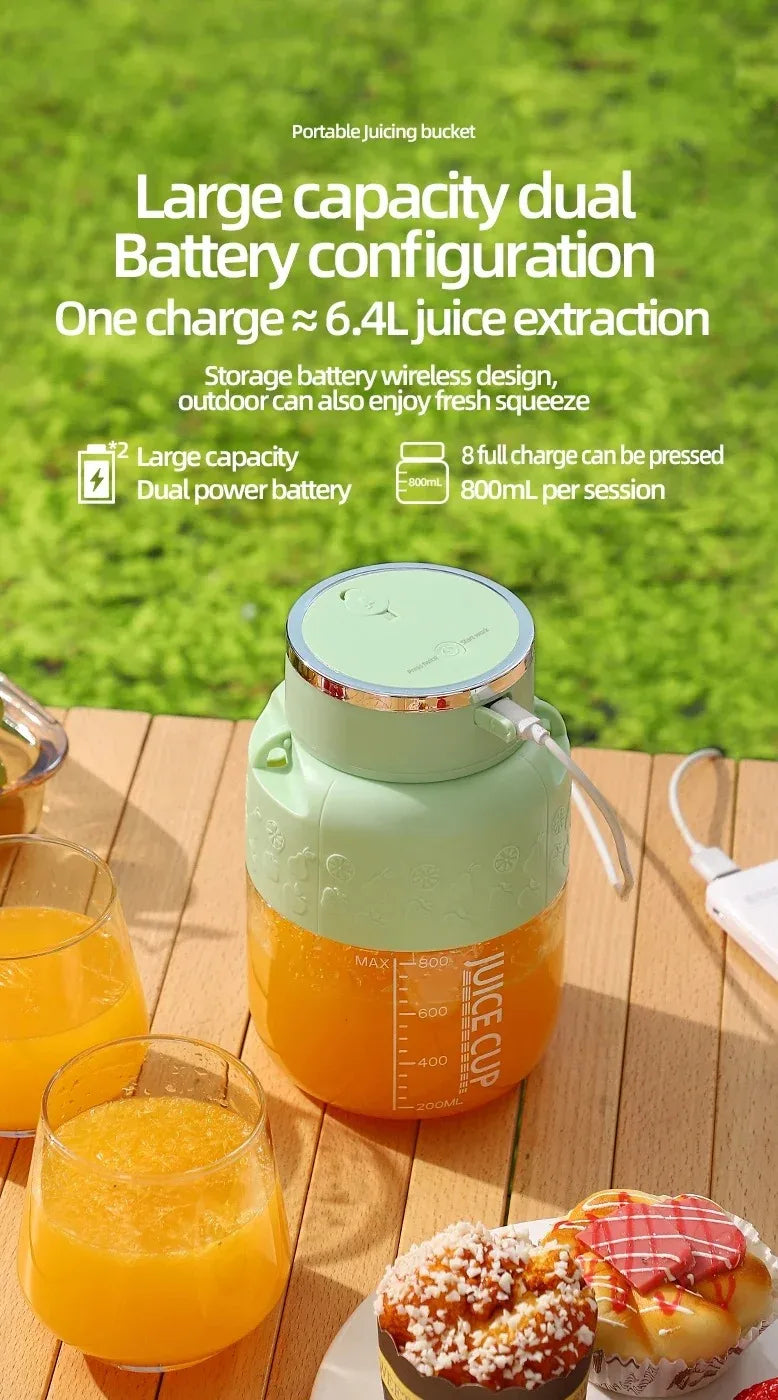 Portable Juicer Blender High-Speed Mini Fruit Juice Cup with Stylish Design Powerful Motor for Home Outdoor Compact Convenient