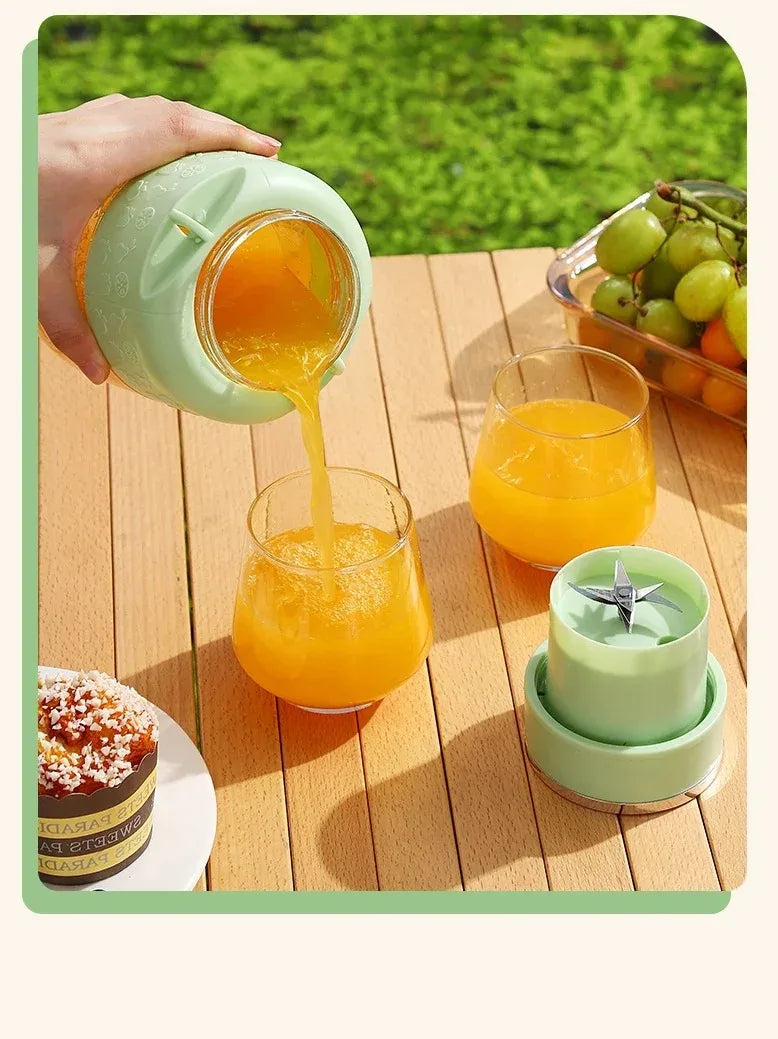 Portable Juicer Blender High-Speed Mini Fruit Juice Cup with Stylish Design Powerful Motor for Home Outdoor Compact Convenient