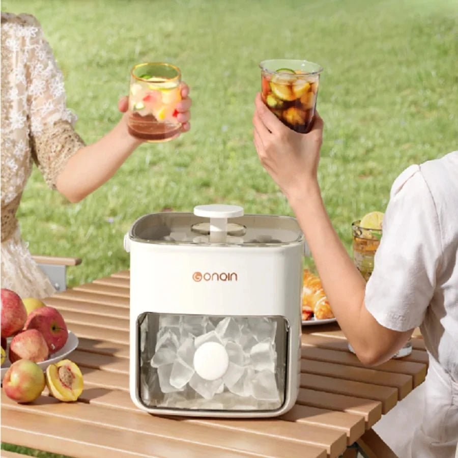 48-Block Ice Cube Machine Food-grade Summer Double Design Ice Maker Mold With Easy-press Lid Large Capacity Refrigerator Storage