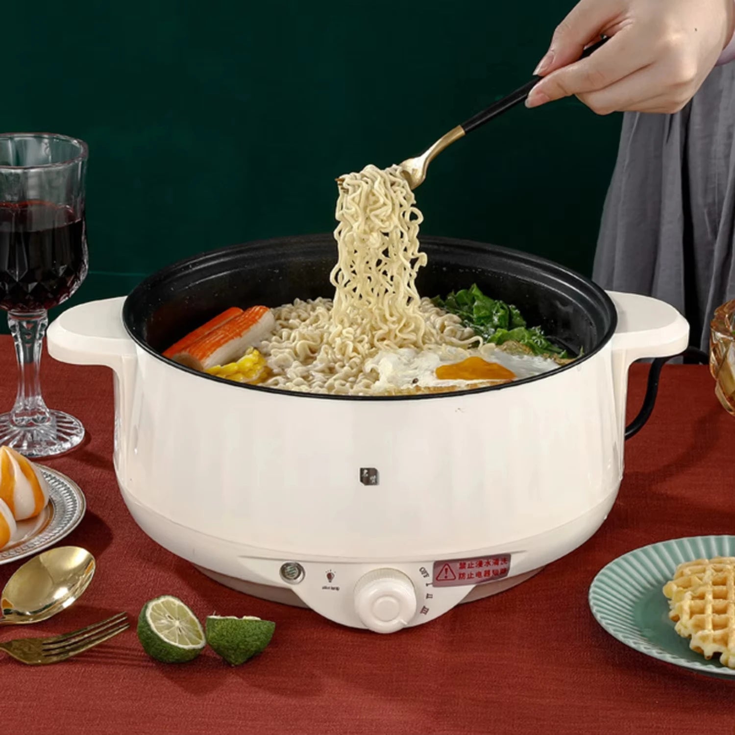 Convenient, Versatile Double Layer Non-Stick Compact Rice Cooker and Hot Pot - Ultimate Multifunctional Cooking Appliance for Bu
