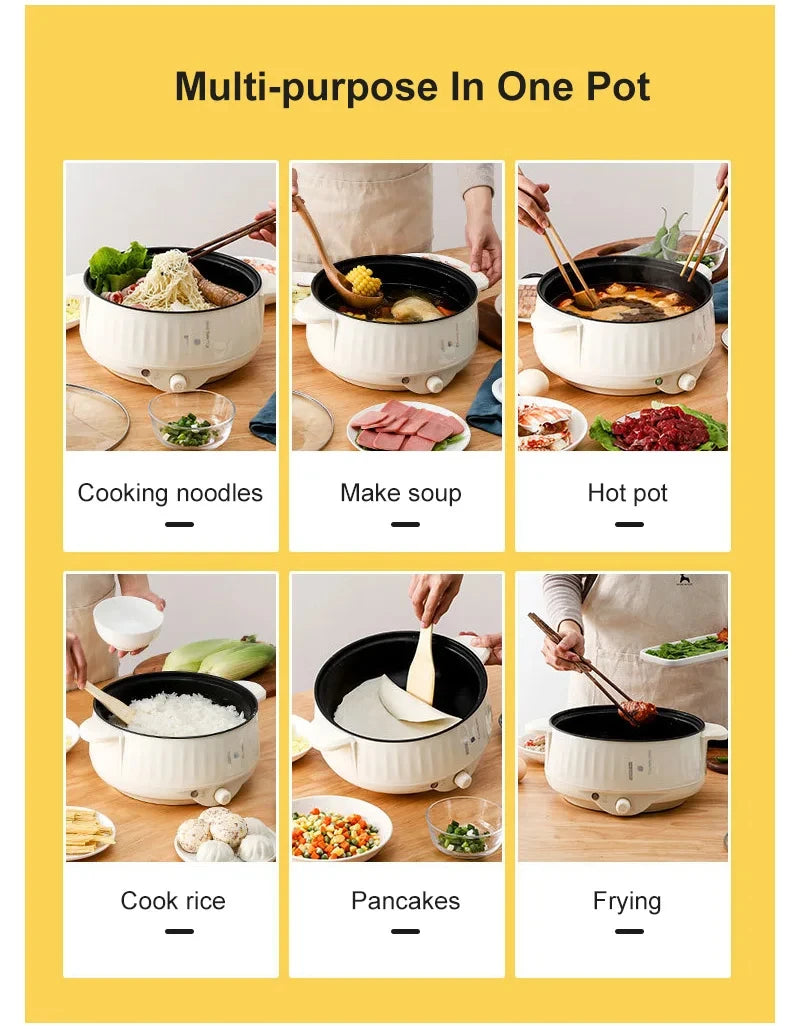 Convenient, Versatile Double Layer Non-Stick Compact Rice Cooker and Hot Pot - Ultimate Multifunctional Cooking Appliance for Bu