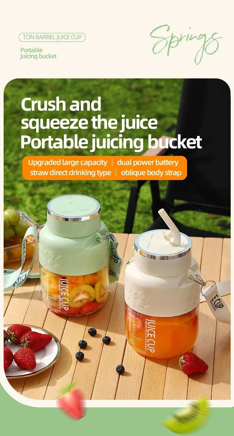Portable Juicer Blender High-Speed Mini Fruit Juice Cup with Stylish Design Powerful Motor for Home Outdoor Compact Convenient