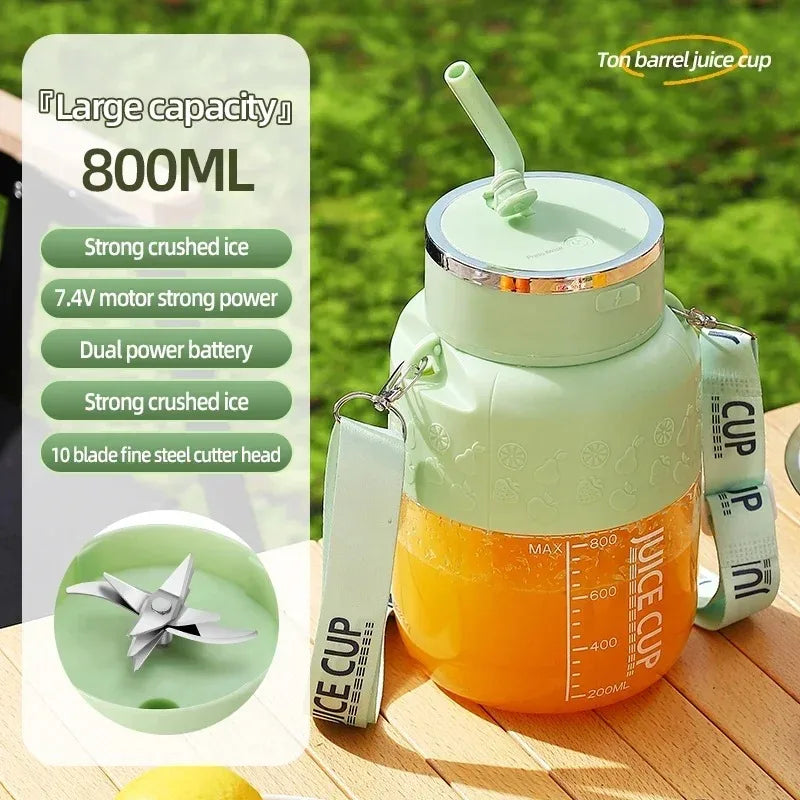 Portable Juicer Blender High-Speed Mini Fruit Juice Cup with Stylish Design Powerful Motor for Home Outdoor Compact Convenient