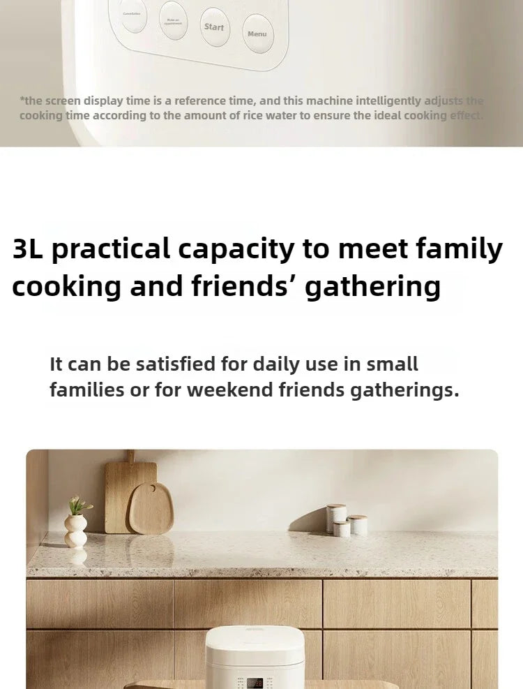 Xiaomi Mijia Rice Cooker N1 3L Energy Saving Edition Home Use 2-3 People 28Minutes Super Fast Cooking Multi-function Rice Cooker