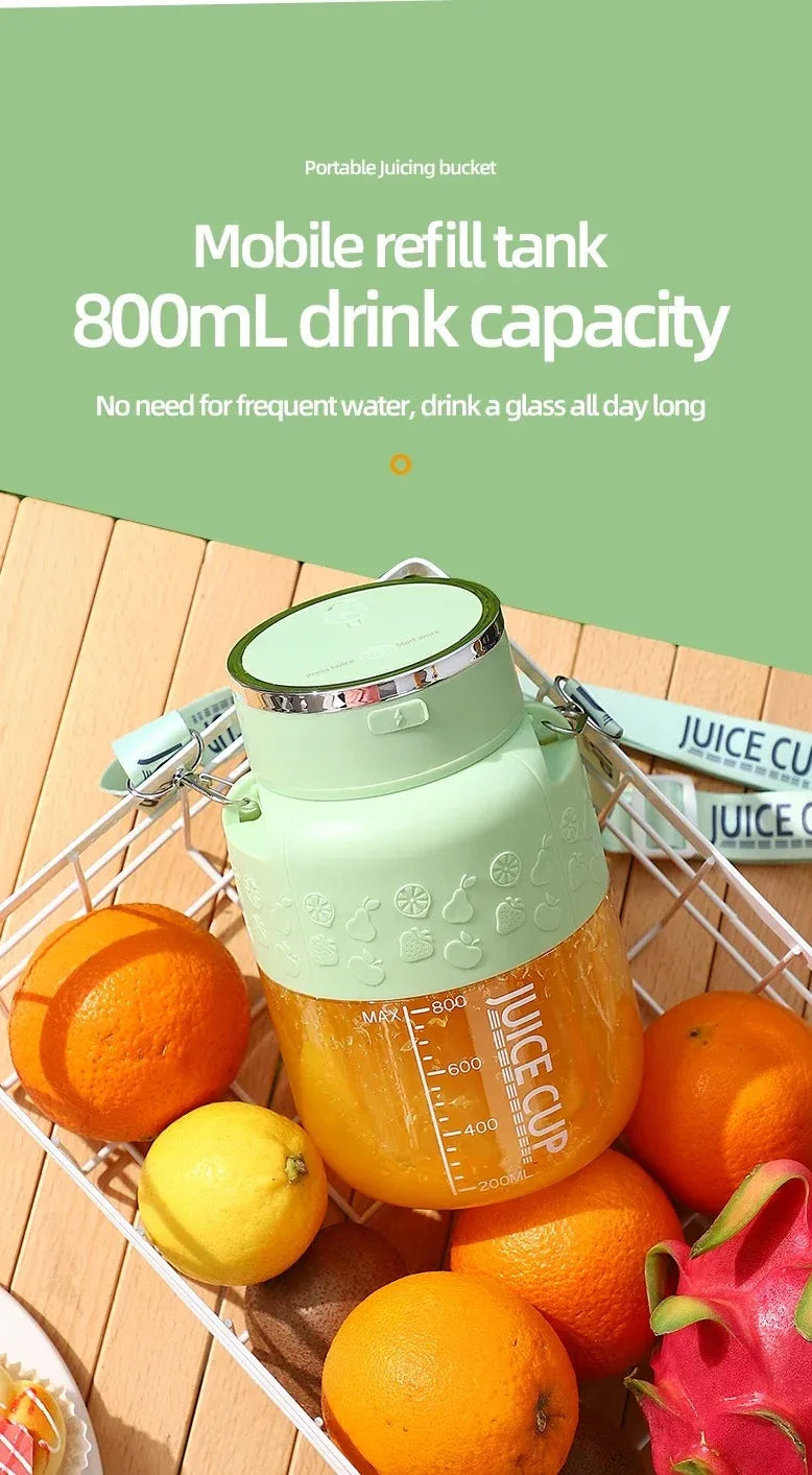 Portable Juicer Blender High-Speed Mini Fruit Juice Cup with Stylish Design Powerful Motor for Home Outdoor Compact Convenient