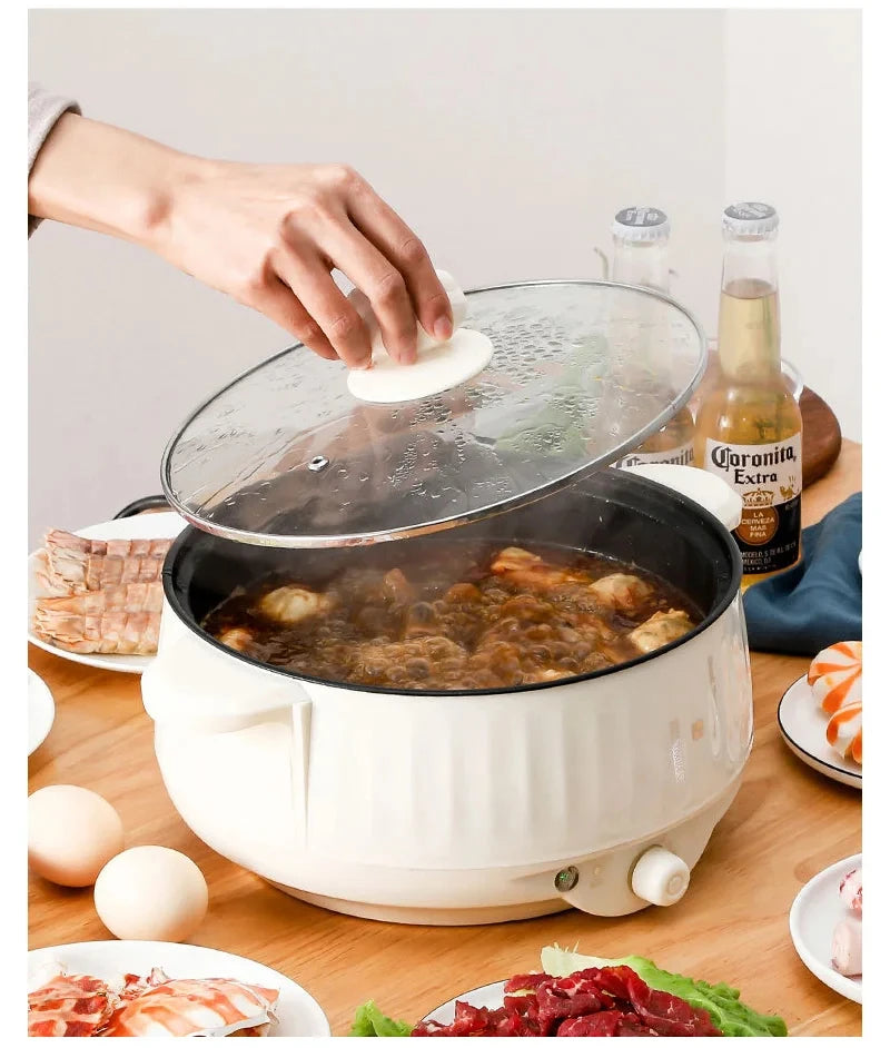 Convenient, Versatile Double Layer Non-Stick Compact Rice Cooker and Hot Pot - Ultimate Multifunctional Cooking Appliance for Bu