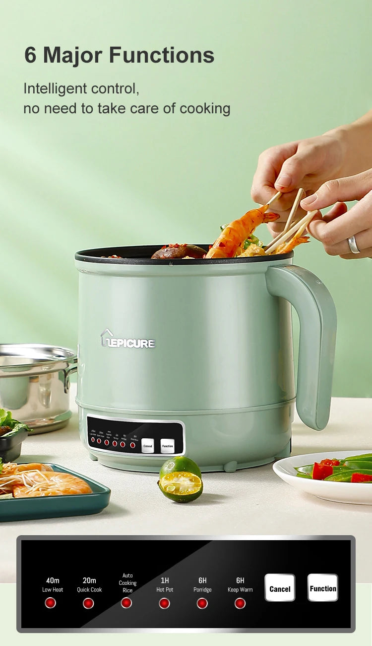 Electric Rice Cooker Single Double Layer 220V Multi Cooker Non-Stick Smart Mechanical MultiCooker Steamed Rice Pot For Home EU