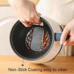 Single/Double Layer Multifunction Electric Cooking Machine 1.7L Electric Rice Cooker Household 1-2 People Hot Pot Non-stick Pan