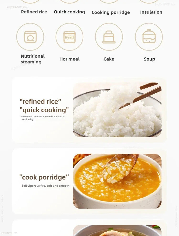 Xiaomi Mijia Rice Cooker N1 3L Energy Saving Edition Home Use 2-3 People 28Minutes Super Fast Cooking Multi-function Rice Cooker