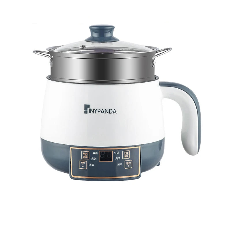 Single/Double Layer Multifunction Electric Cooking Machine 1.7L Electric Rice Cooker Household 1-2 People Hot Pot Non-stick Pan